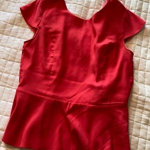 Express peplum cap sleeve blouse